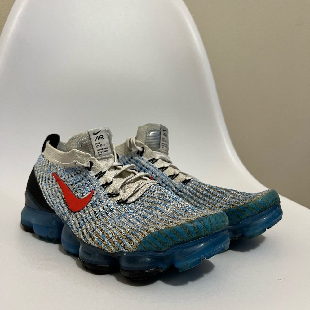 Nike Mens Air VaporMax Flyknit 3 AJ6900-106 Blue Running Shoes Sneaker Size 9